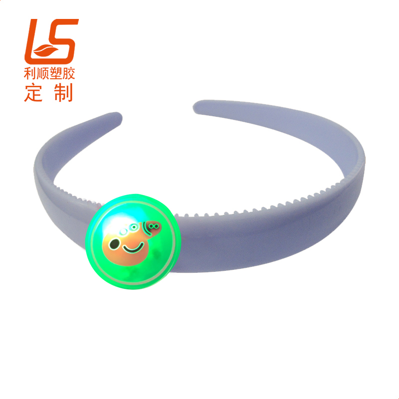 定制PVC軟膠發(fā)光發(fā)夾 驅(qū)蚊LED閃光發(fā)卡