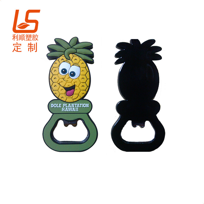 定制PVC軟膠開瓶器 立體公仔硅膠開瓶器