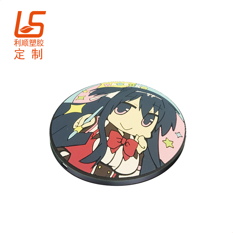 定制卡通軟膠無線充電板充電板 (2)