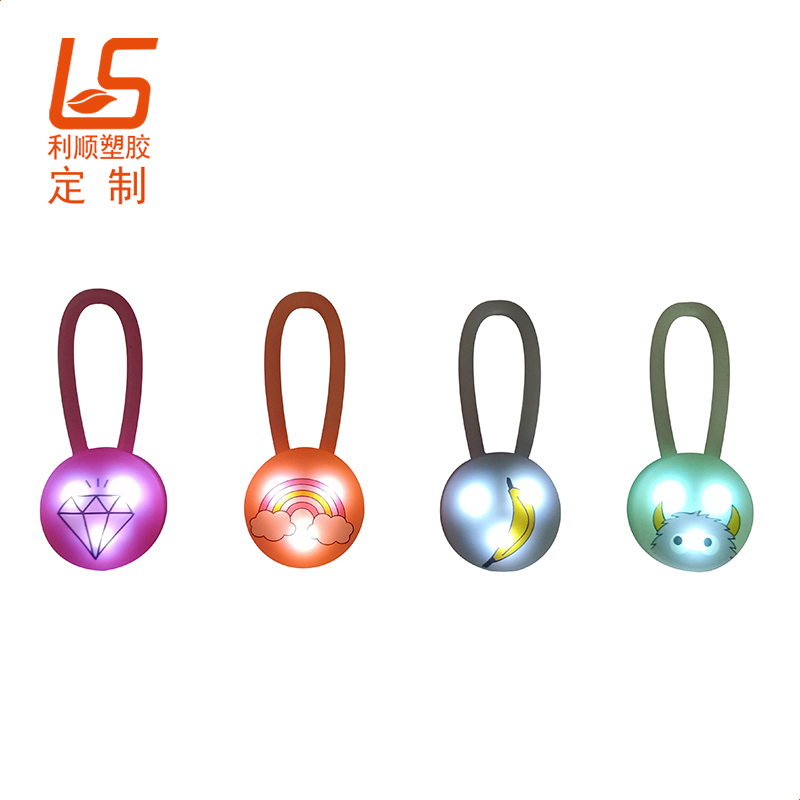 寵物牽引繩LED發(fā)光硅膠綁帶寵物L(fēng)ED發(fā)光吊墜 (8)